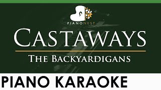 The Backyardigans  Castaways  LOWER Key Piano Karaoke Instrumental [upl. by Rehpotsihrc]