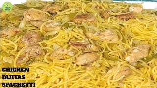 Chicken Fajita Spaghetti Recipe  Chicken Fajitas Noodles Restaurant Style  By Fatimas Kitchen [upl. by Ainesey520]