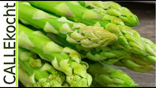 Grüner Spargel als Salat mit Granatapfel zubereiten Ein sommerliches Rezept  Einfach und schnell [upl. by Ronnholm770]