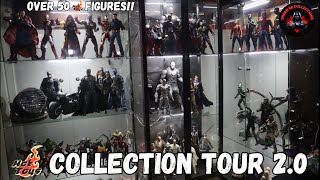 Hot Toys Collection Tour 20 SpiderMan Avengers Starwars and DC [upl. by Anaugal957]