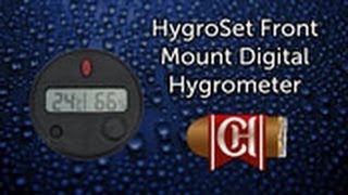 HygroSet Front Mount Super Accurate Round Digital Hygrometer [upl. by Dadelos184]