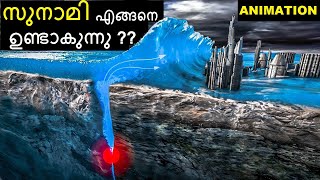 സുനാമി ഉണ്ടാകുന്നത് എങ്ങനെ  How is Tsunami formed Animation  Alert amp Symptoms  Bright Keralite [upl. by Hnahk]