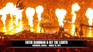 Metallica Enter Sandman amp Hit the Lights Vancouver Canada  August 25 2012 [upl. by Erme23]