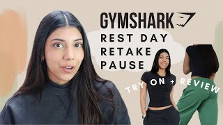 REST DAYS WITH GYMSHARK  NEW PAUSE REST DAY amp RETAKE TRY ON [upl. by Yenattirb]