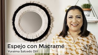 Cómo hacer un espejo decorativo con macramé  diy [upl. by Autum140]