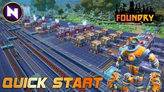 Getting The BEST START In FOUNDRY Early Access  New First Person Voxel Factory Game ad [upl. by Aehtrod]