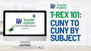 How to use the CUNY to CUNY by Subject feature in CUNY Transfer Explorer TRex [upl. by Sadella]