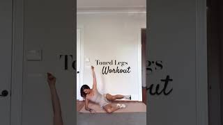 Toned legs workout legday pilates fitspiration fit gracieabrams [upl. by Goraud]