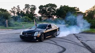 Cadillac STSV burnout [upl. by Gnouc]