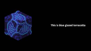 Blue Glazed Terracotta  Minecraft [upl. by Leroi]