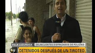 Tiroteo y persecución en Villa Luzuriaga  Telefe Noticias [upl. by Dowell685]