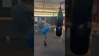 Low kick Bag Workout kickboxingtraining workoutsongs boyka viewsviralvideosubscribersgrow [upl. by Oedama652]