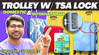 Best Trolley Bags With TSA Lock⚡Best Trolley Bags In India 2024⚡Best Trolley Bag Under 3000 In India [upl. by Netsrijk176]