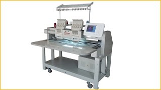 Two head embroidery machine dahao embroidery machine t shirt embroidery machine [upl. by Leonardi]