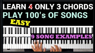 Learn Only 3 Easy Chords  Play Dozens of Popular Songs  Beginners [upl. by Yrnehnhoj]