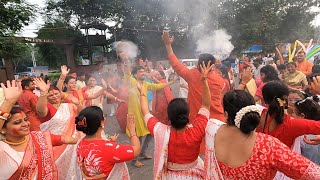 মায়ের ভাসানের সময় ধুনছি নাচটা নাহলে একদমি চলে না [upl. by Durston]