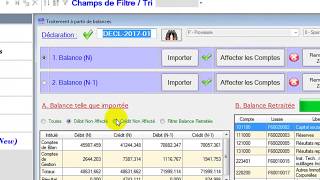 Traiter sa liasse fiscale à partir de deux balances [upl. by Galanti903]