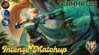 Teammates trolling 💀 Miya VS All Enemy 🔥  INTENSE MATCH   Mobile Legends mlbb [upl. by Priest]