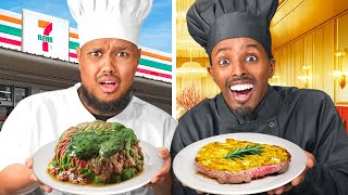 Turning Cheap Food Into Gourmet Ft Chunkz [upl. by Minnnie]