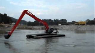 350 X2 Amphibious Excavator [upl. by Acysej]