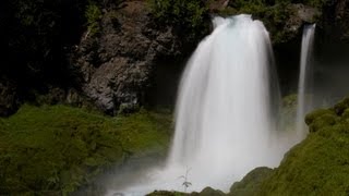 ♥♥ Relaxing 3Hour Video of Large Waterfall [upl. by Kurtz]