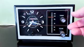 Restored GE Analog AM Clock Radio in Satin Blue [upl. by Artenak]