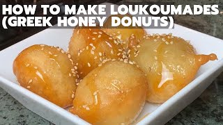 How To Make Loukoumades Greek Donuts with Honey [upl. by Burk]