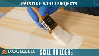 How To Apply A Painted Finish On Wood  Wood Finish Recipe 6  Rockler Skill Builders [upl. by Atinaej]