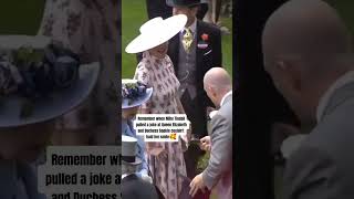 Remember when Mike Tindall pulled a joke at Queen Elizabeth amp Duchess Sophie couldnt hold her smile [upl. by Keene]