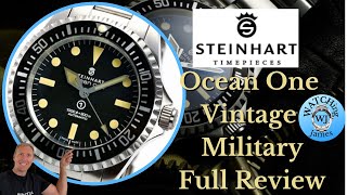 Steinhart Ocean One Vintage Military  Full Review  My favorite everyday Watch [upl. by Enaitsirk]