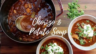 Cozy Winter Dinner – Chorizo amp Potato Soup [upl. by Anitsud]