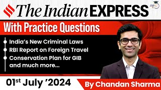 Indian Express Editorial Analysis by Chandan Sharma  1 July 2024  UPSC Current Affairs 2024 [upl. by Hammond398]