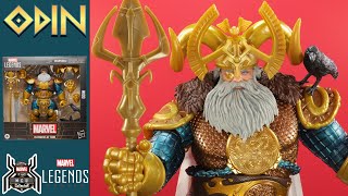 Marvel Legends ODIN 85th Anniversary Deluxe Allfather Thor Asgard Comic Figure Review [upl. by Osmund]