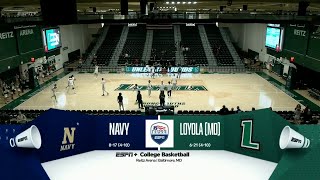 Highlights Navy Mens Basketball vs Loyola [upl. by Julietta745]