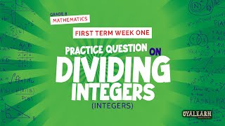 JSS2  Mathematics Integers  Words problems on division of integers  Question 2 [upl. by Malynda]