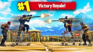 ROLLERCOASTER SNIPER SHOOTOUT IMPOSSIBLE  Fortnite Battle Royale Custom Games [upl. by Aidnis373]