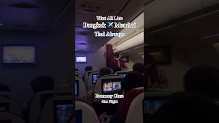 Flying Bangkok to Mumbai with Thai Airways 4 hrs flight  Bhavini youtube food flight bangkok [upl. by Aikat]