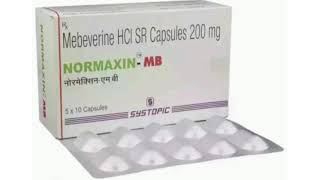 NORMAXIN MB Capsule Mebeverine HCI SR Capsules 200 mg [upl. by Coke]