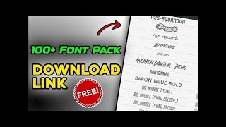 100 Font Pack 2024  Download FREE  Best fonts [upl. by Savvas]