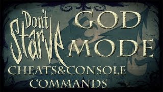 Dont Starve CheatsConsole Commands  God Mode [upl. by Ennahteb35]