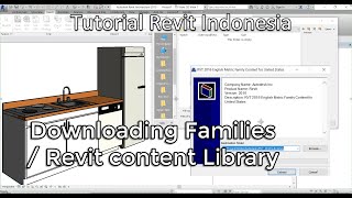 Tutorial Revit Indonesia  Downloading Families  Revit content Library [upl. by Laius708]