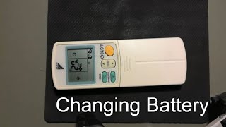 How to Replace the Battery of Daikin AC Remote Control Instructions [upl. by Yhprum]