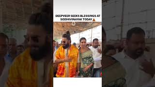 Deepveer Seeks Blessings At Siddhivinayak Today shorts trending [upl. by Lipinski]