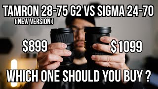 Tamron 2875 g2 version 2 vs Sigma 2470 DGDN for Sony Emount [upl. by Enelad]