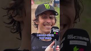 Interview of Amaury Pierron  Val di Sole 2024 mtb downhill rider uci mountainbiking ride [upl. by Aroel]