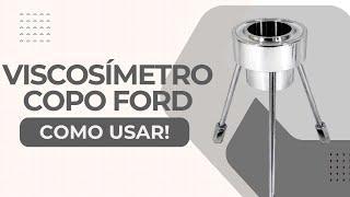 Como Usar o Viscosímetro Copo Ford 4 Guia Passo a Passo [upl. by Pressman]