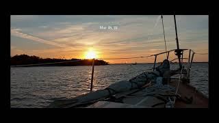 Sunset over Estero Island from the deck of an Alpha 42 in Fort Myers Beach Florida [upl. by Alice]