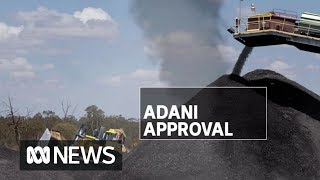 Adani coal mine passes final environmental approval  ABC News [upl. by Wilow385]