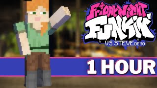 TICK TOCK  FNF 1 HOUR Songs FNF Mod Music OST Vs Steve Minecraft Song Friday Night Funkin [upl. by Jarid]