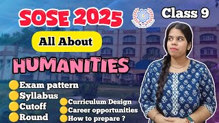 Sose All About humanities  exam pattern syllabus cutoff round how to prepare sose  sose2025 [upl. by Ebonee]